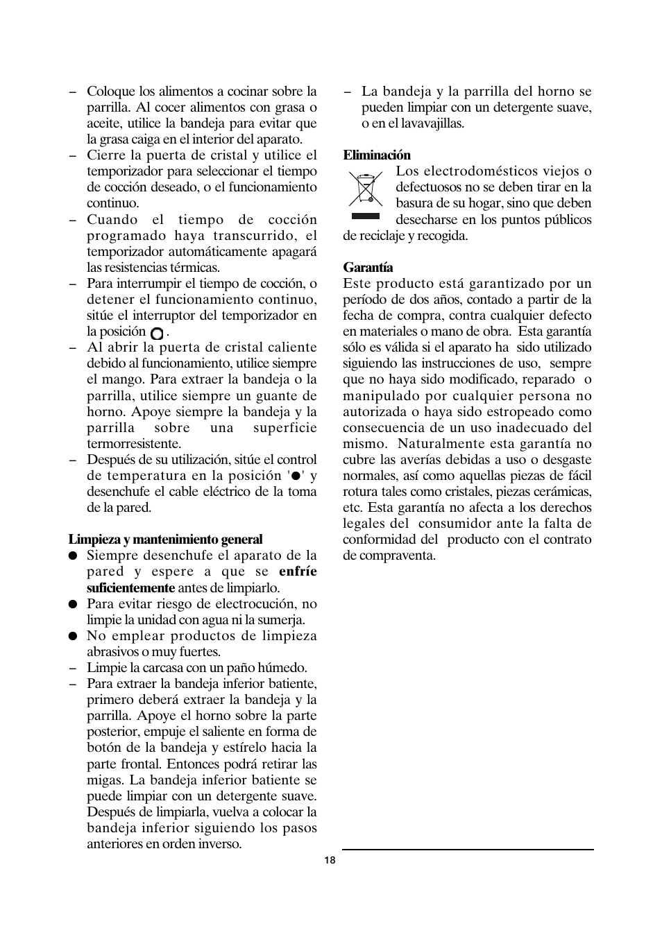 SEVERIN TO 2030 User Manual | Page 18 / 46