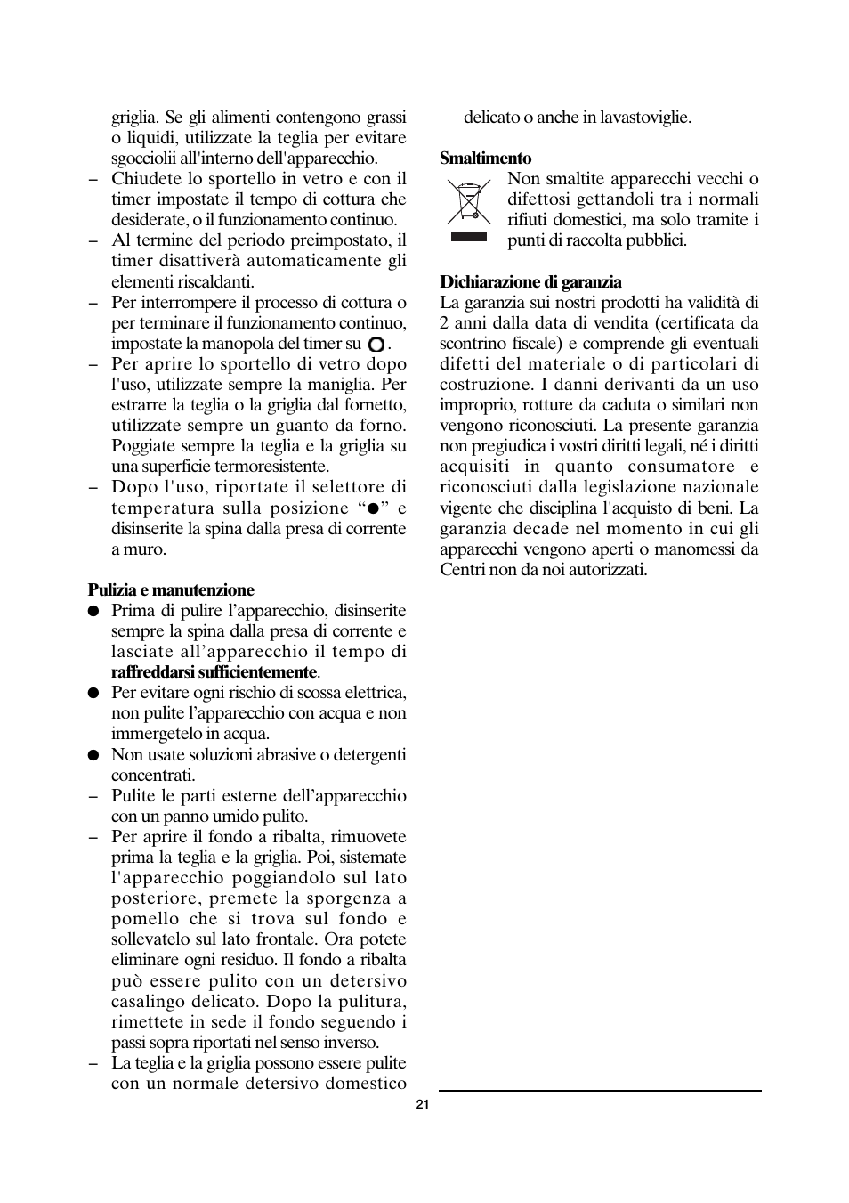SEVERIN TO 2030 User Manual | Page 21 / 46