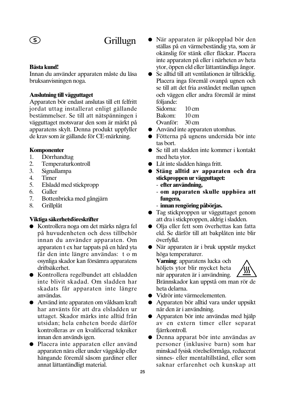Grillugn | SEVERIN TO 2030 User Manual | Page 25 / 46