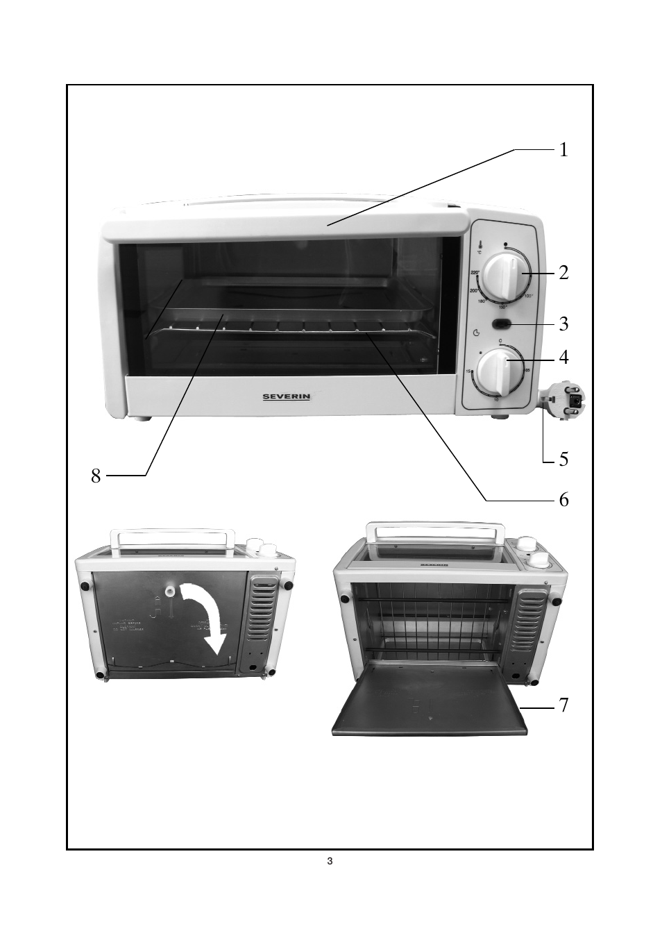 SEVERIN TO 2030 User Manual | Page 3 / 46