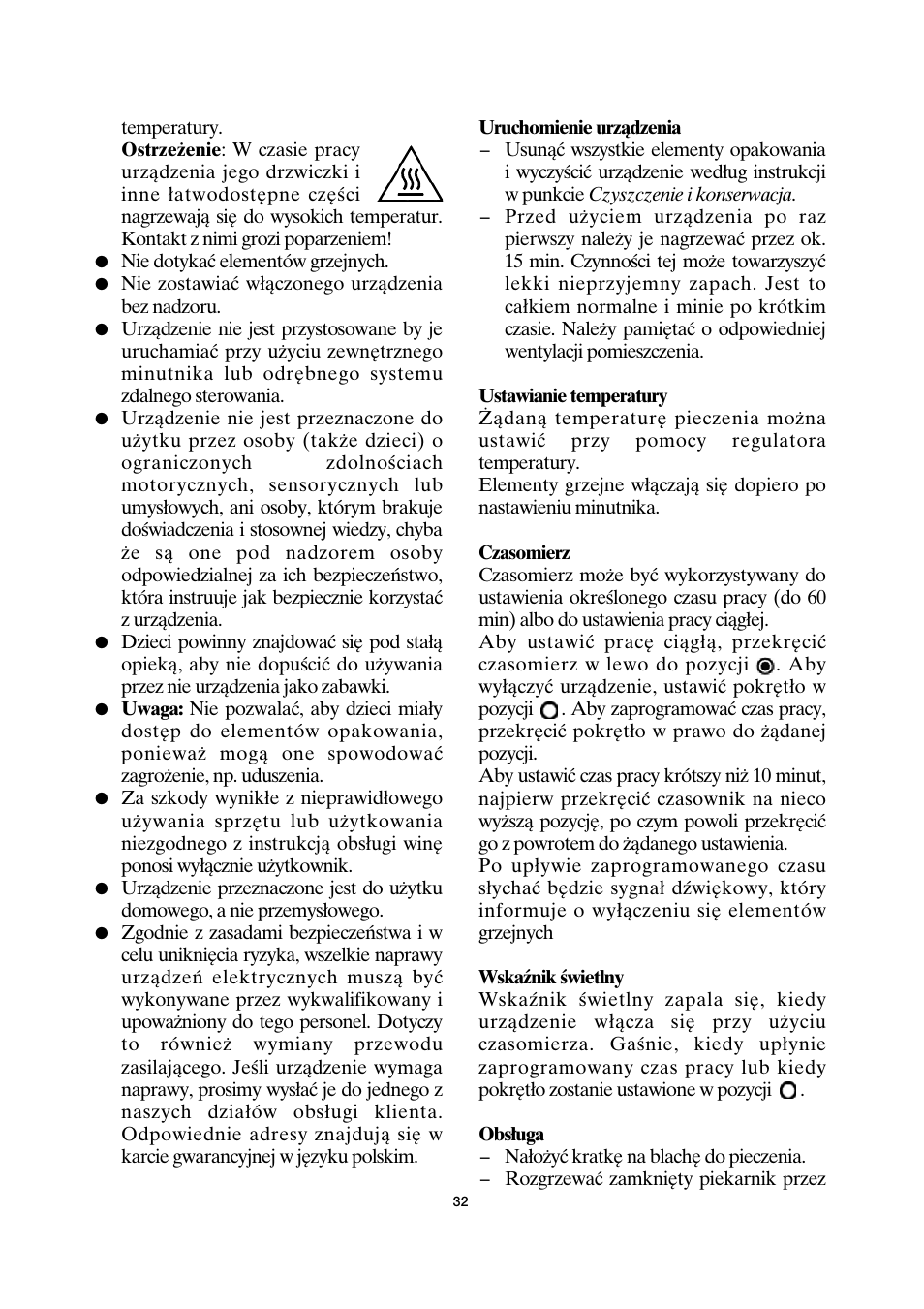 SEVERIN TO 2030 User Manual | Page 32 / 46