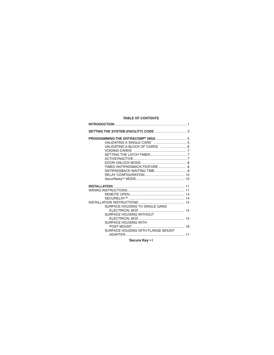 Controlled Products Systems Group 26SASM User Manual | Page 3 / 36