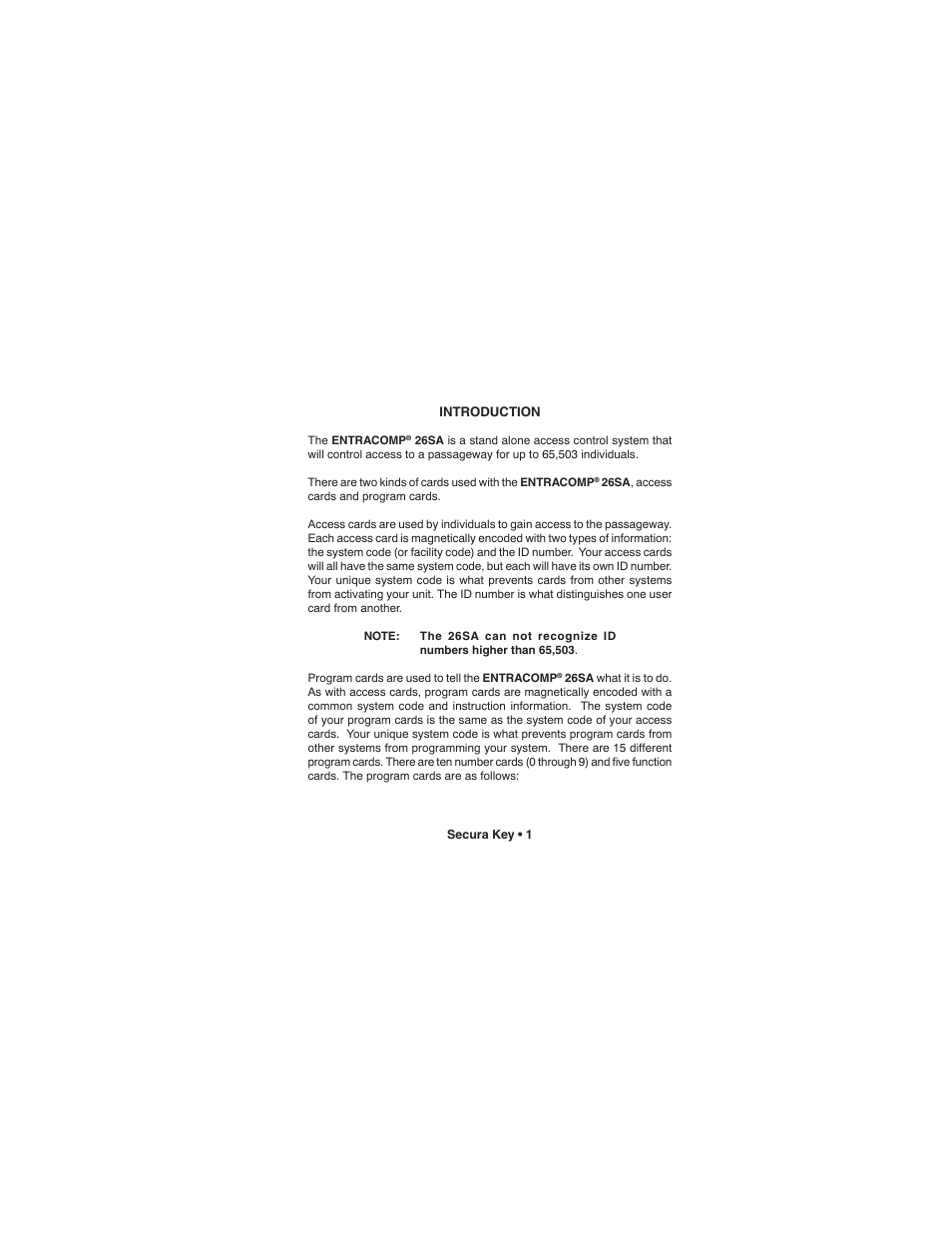 Controlled Products Systems Group 26SASM User Manual | Page 5 / 36