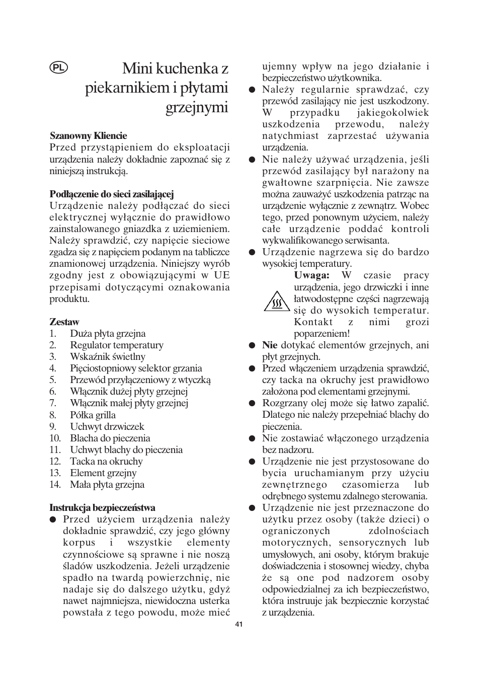 Mini kuchenka z piekarnikiem i płytami grzejnymi | SEVERIN KH 2043 User Manual | Page 41 / 58