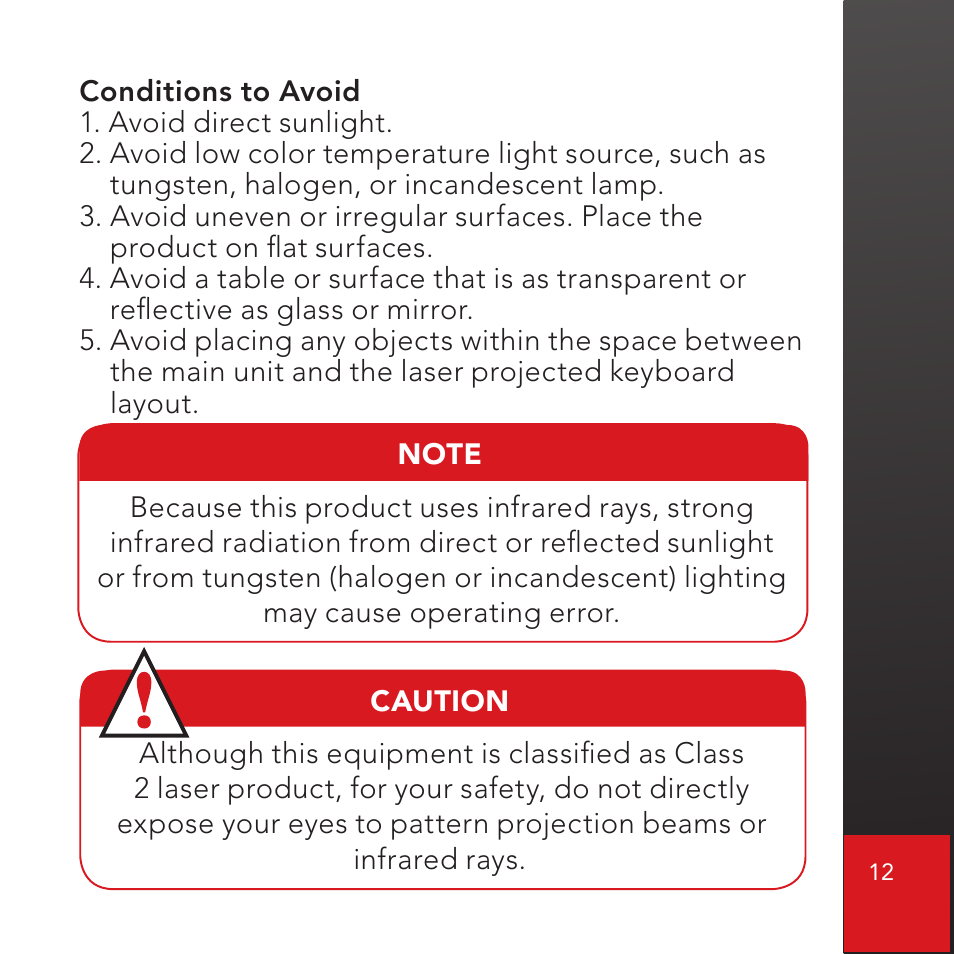 CTX Virtual Technologies The VK200 KEYFOB Virtual Keyboard User Manual | Page 13 / 49