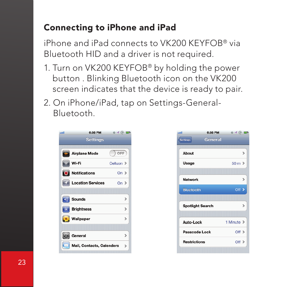 CTX Virtual Technologies The VK200 KEYFOB Virtual Keyboard User Manual | Page 24 / 49