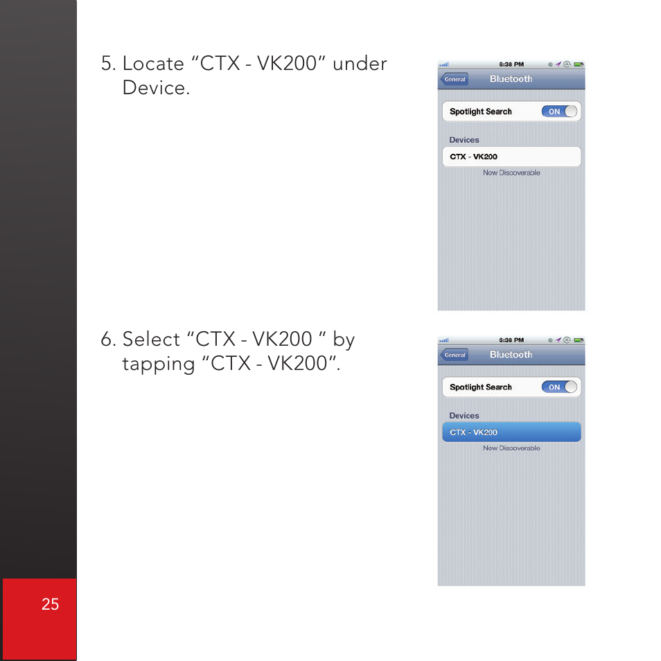 CTX Virtual Technologies The VK200 KEYFOB Virtual Keyboard User Manual | Page 26 / 49