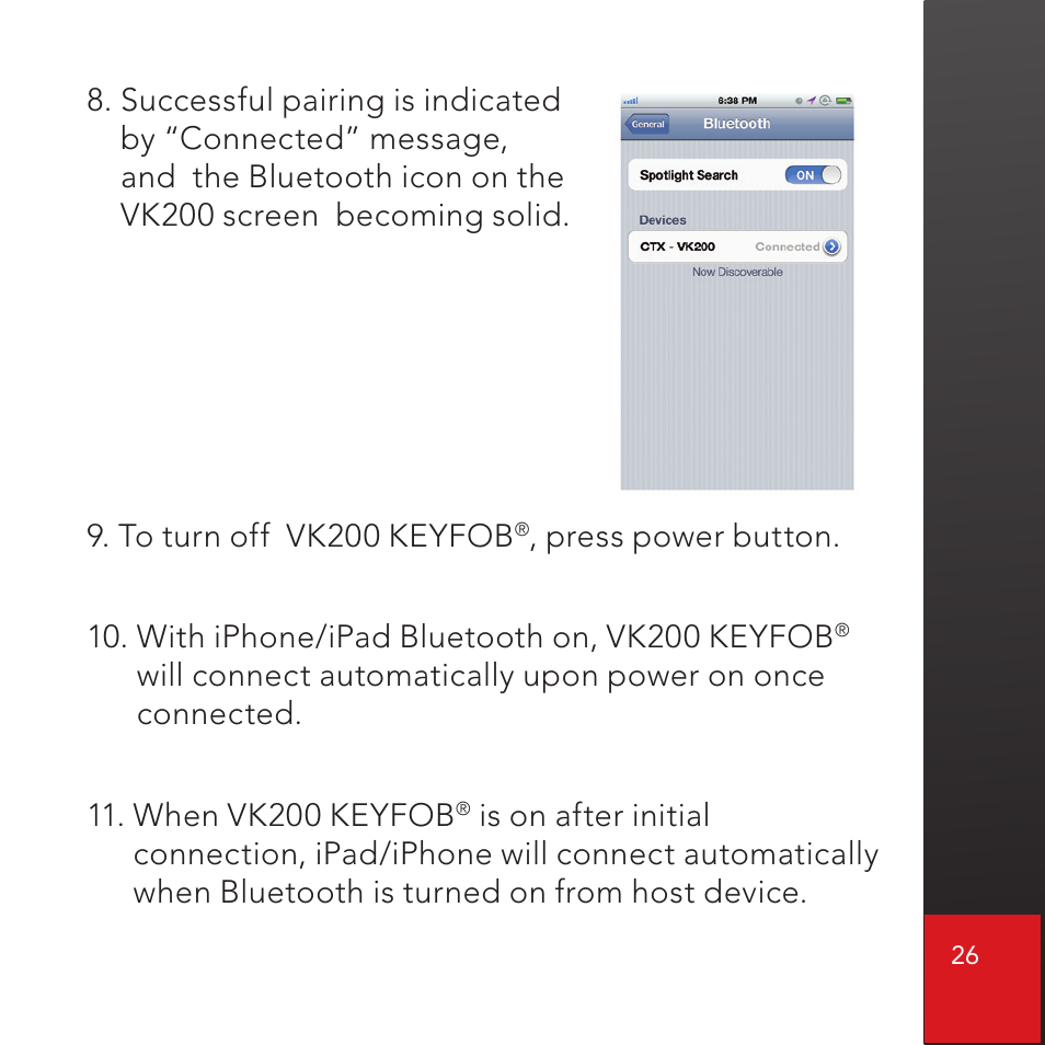 CTX Virtual Technologies The VK200 KEYFOB Virtual Keyboard User Manual | Page 27 / 49