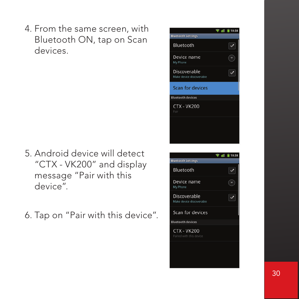 CTX Virtual Technologies The VK200 KEYFOB Virtual Keyboard User Manual | Page 31 / 49