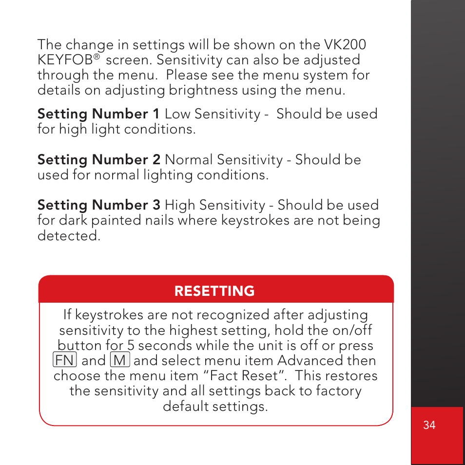 CTX Virtual Technologies The VK200 KEYFOB Virtual Keyboard User Manual | Page 35 / 49