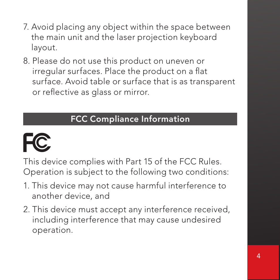 CTX Virtual Technologies The VK200 KEYFOB Virtual Keyboard User Manual | Page 5 / 49