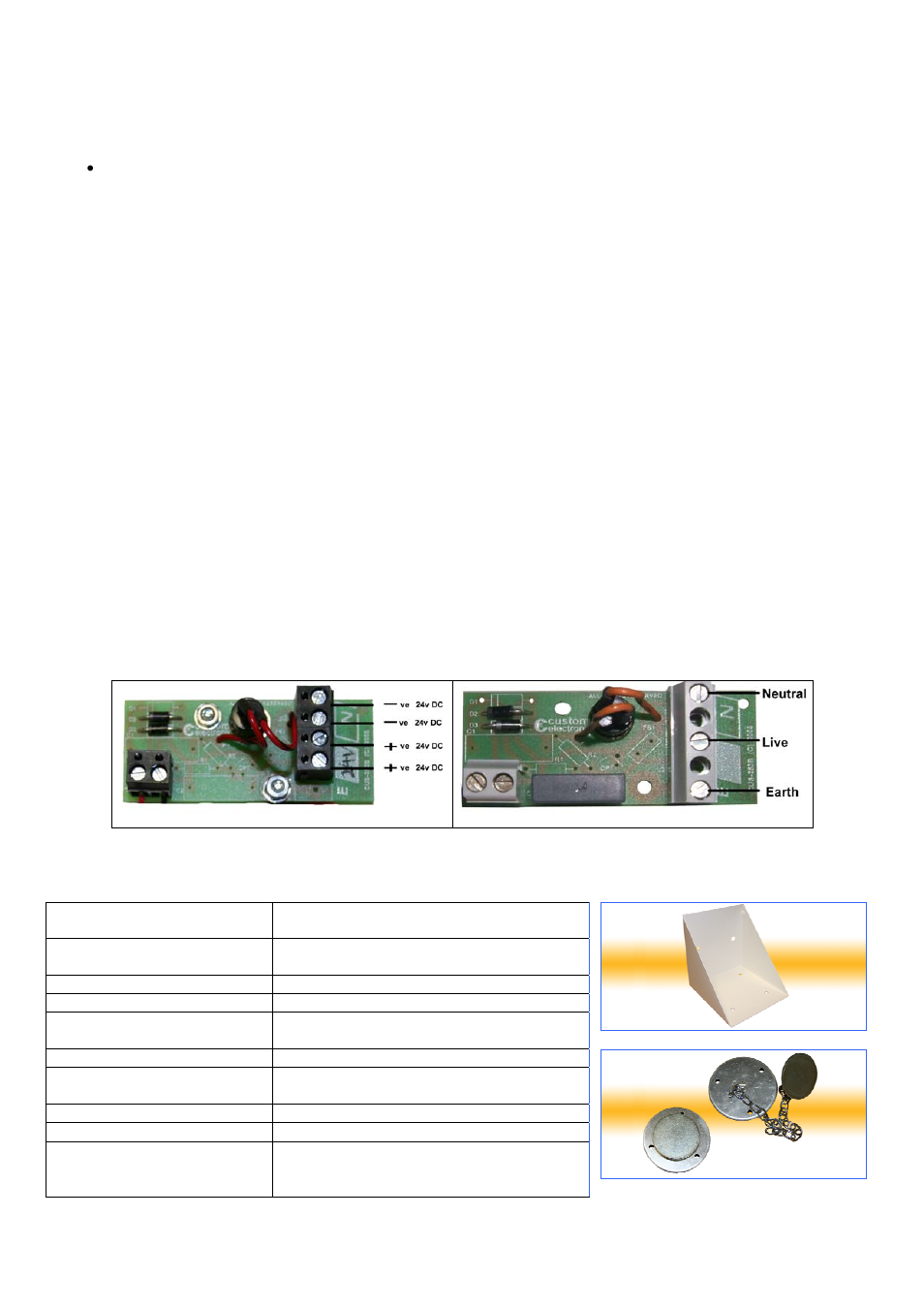 Custom Electronics MDR-025/26 User Manual | 1 page
