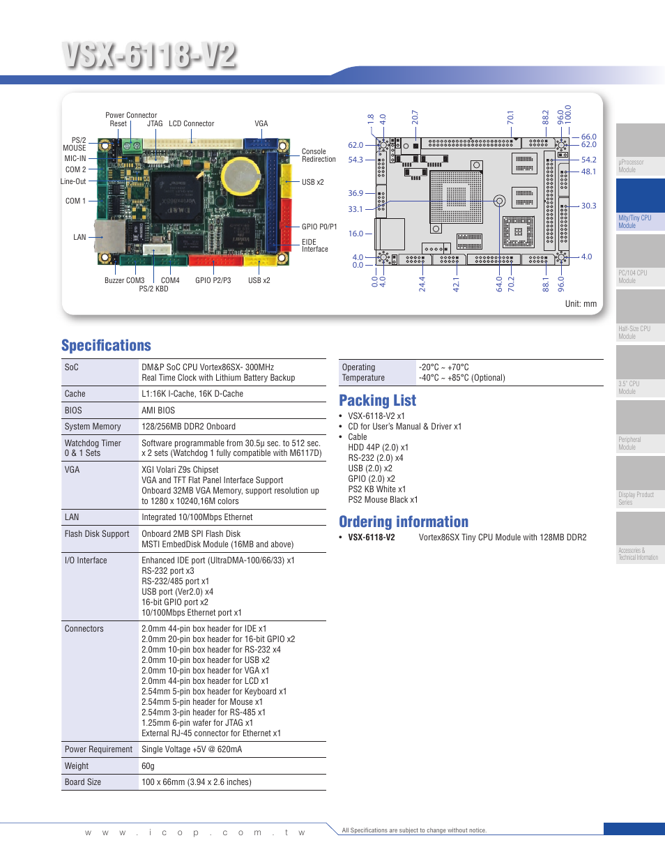 Impulse VSX-6118-V2 User Manual | 1 page