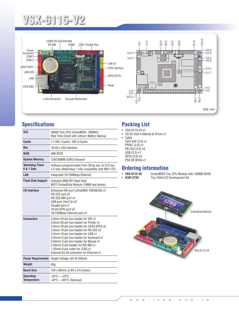 Impulse VSX-6115-V2 User Manual | 1 page