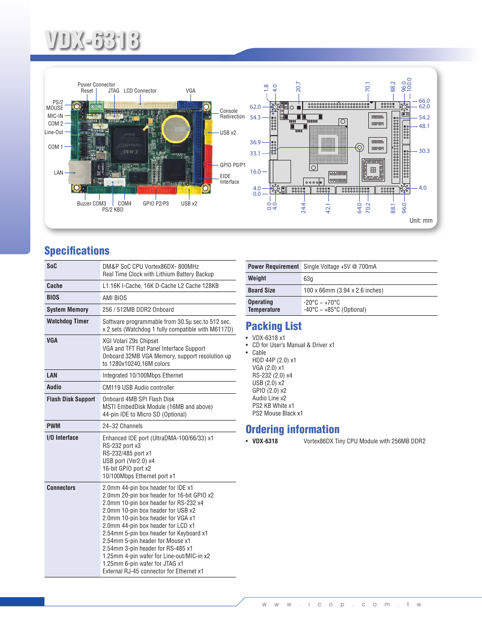 Impulse VDX-6318RD User Manual | 1 page