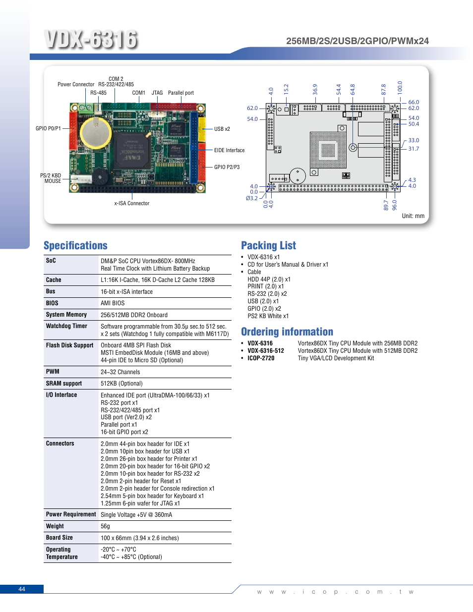 Impulse VDX-6316RD User Manual | 1 page