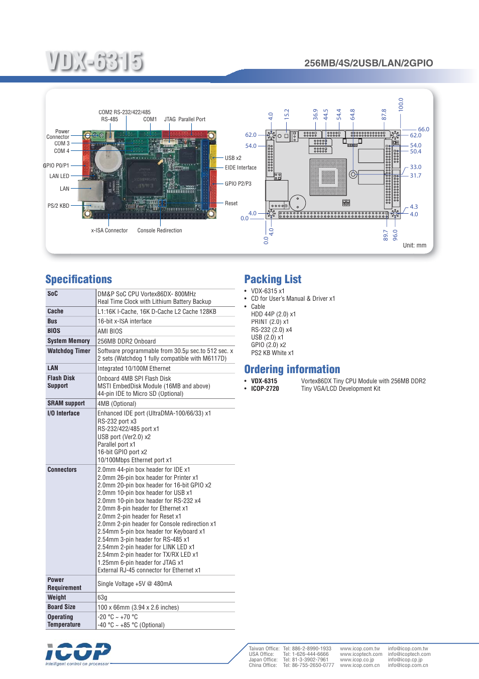 Impulse VDX-6315RD User Manual | 1 page