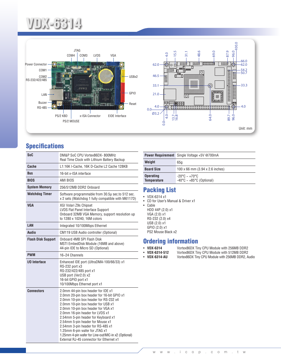 Impulse VDX-6314RD User Manual | 1 page