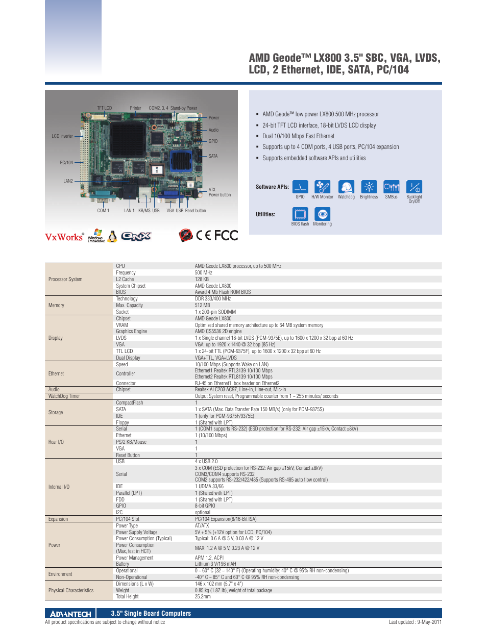 Impulse PCM-9375 User Manual | 3 pages