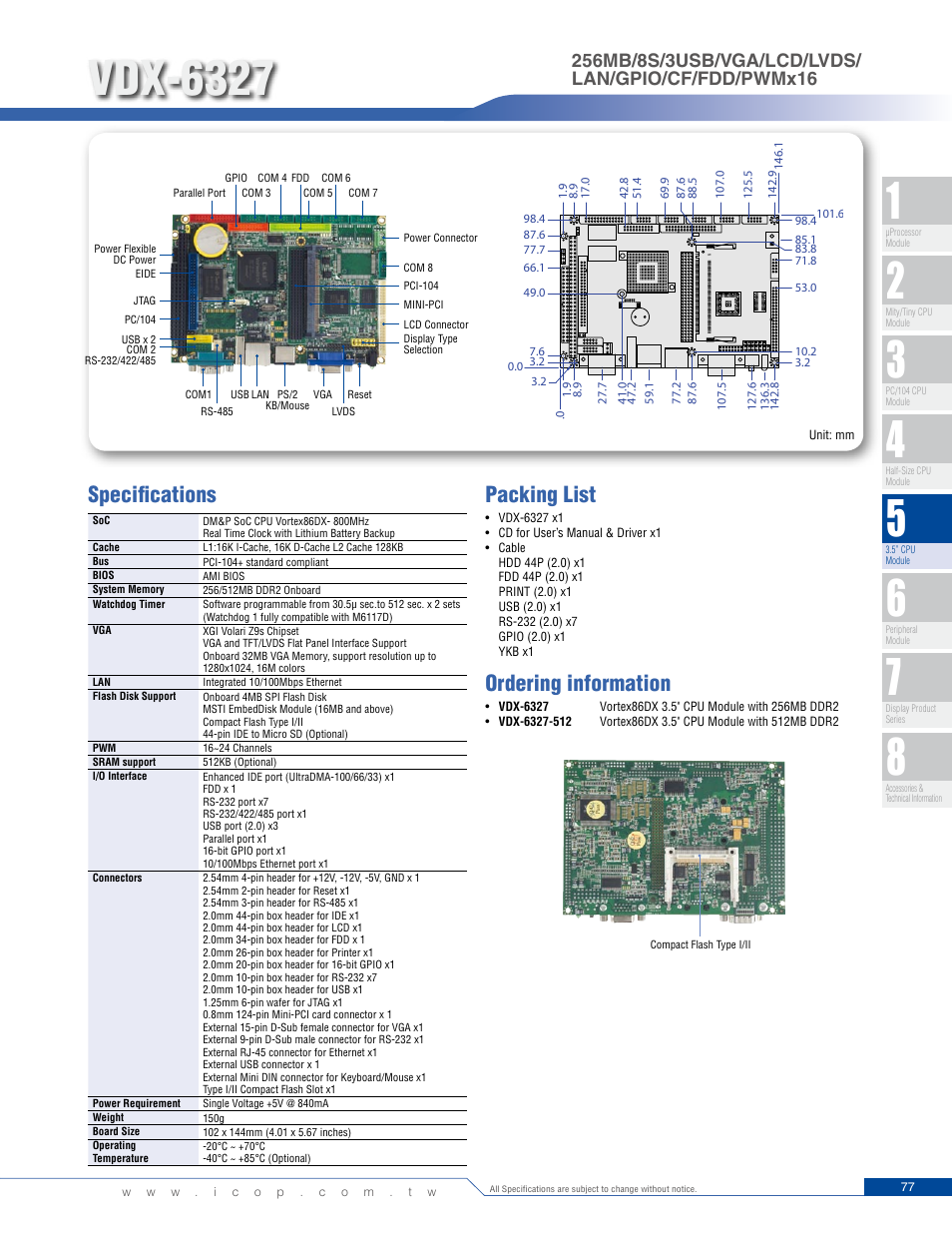 Impulse VDX-6327RD User Manual | 1 page