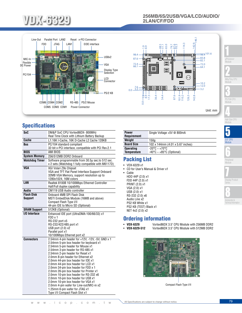 Impulse VDX-6329RD User Manual | 1 page