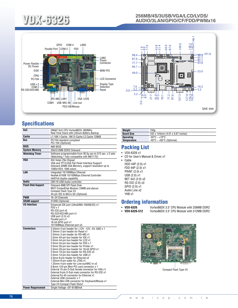 Impulse VDX-6326RD User Manual | 1 page