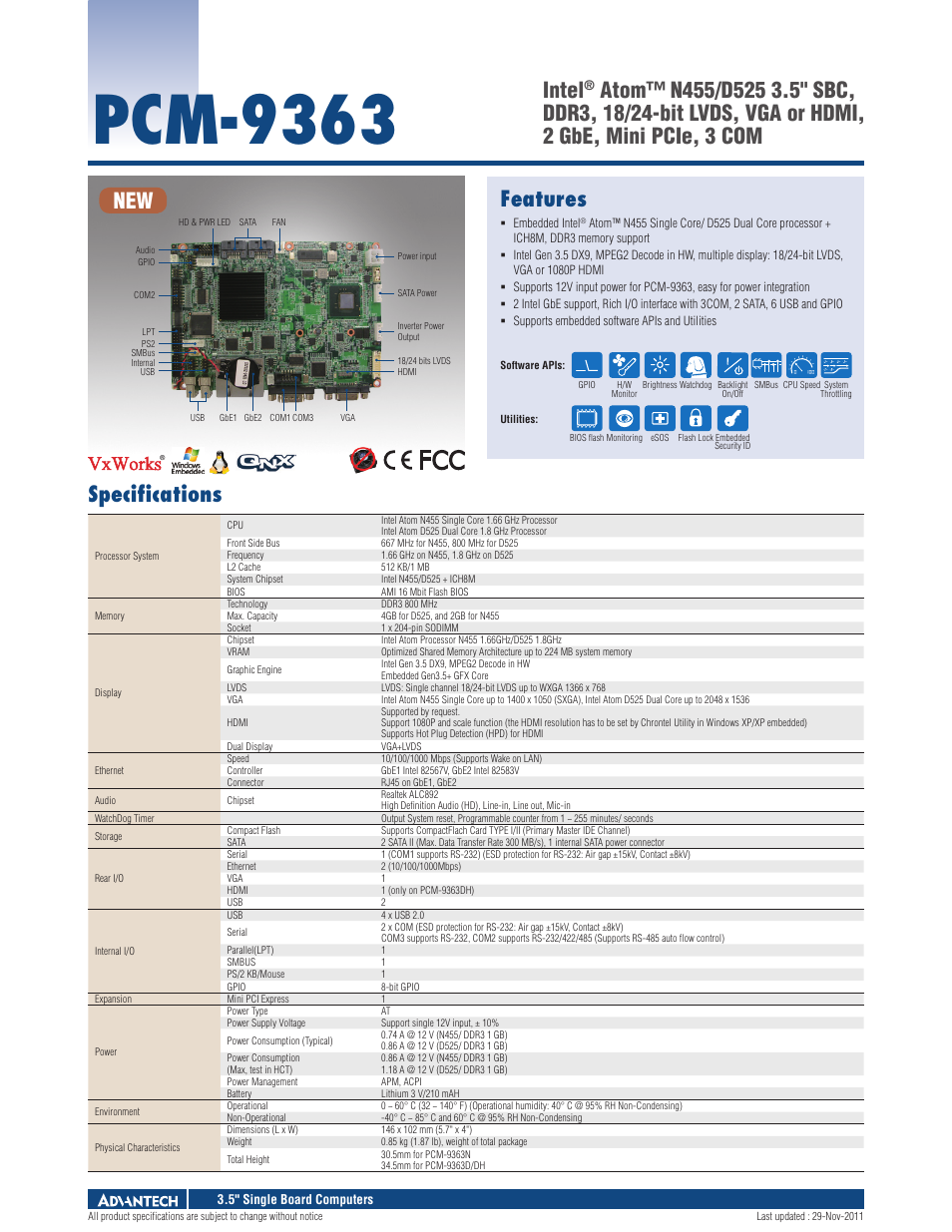 Impulse PCM-9363 User Manual | 3 pages