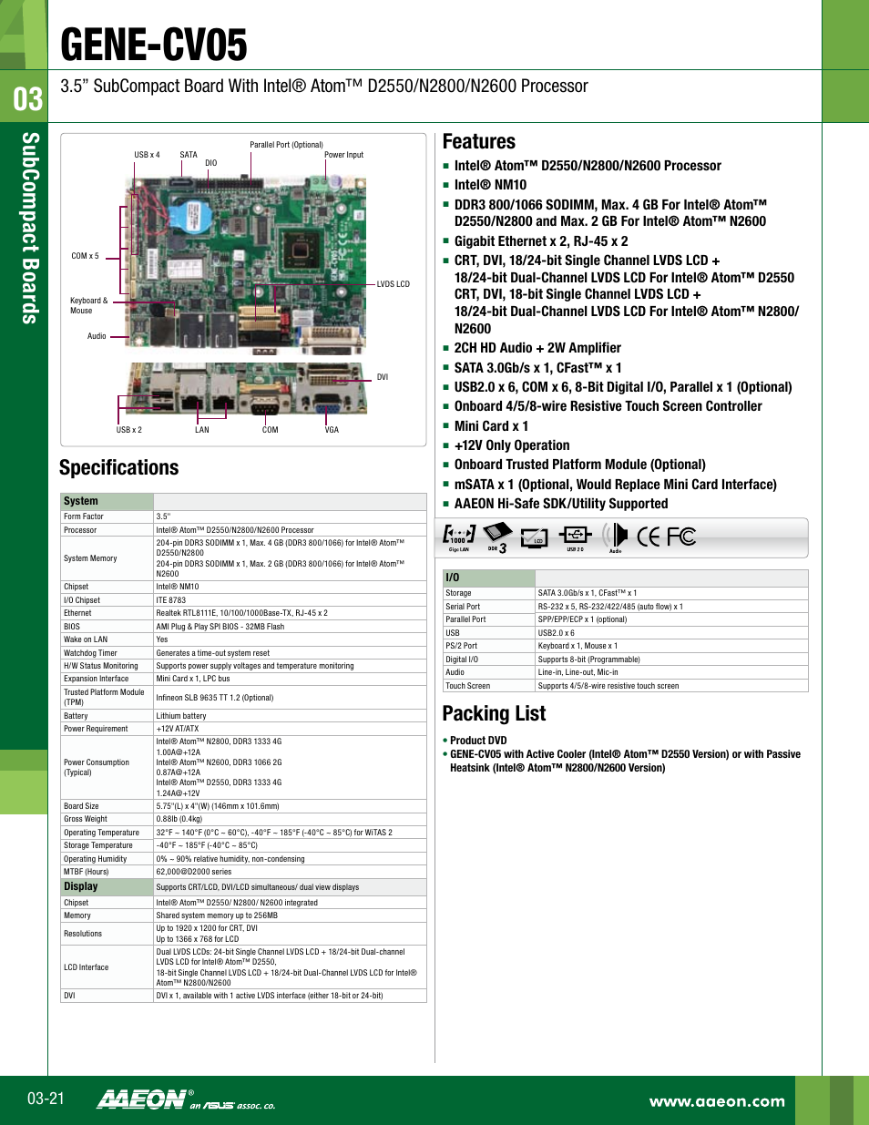 Impulse GENE-CV05 User Manual | 2 pages