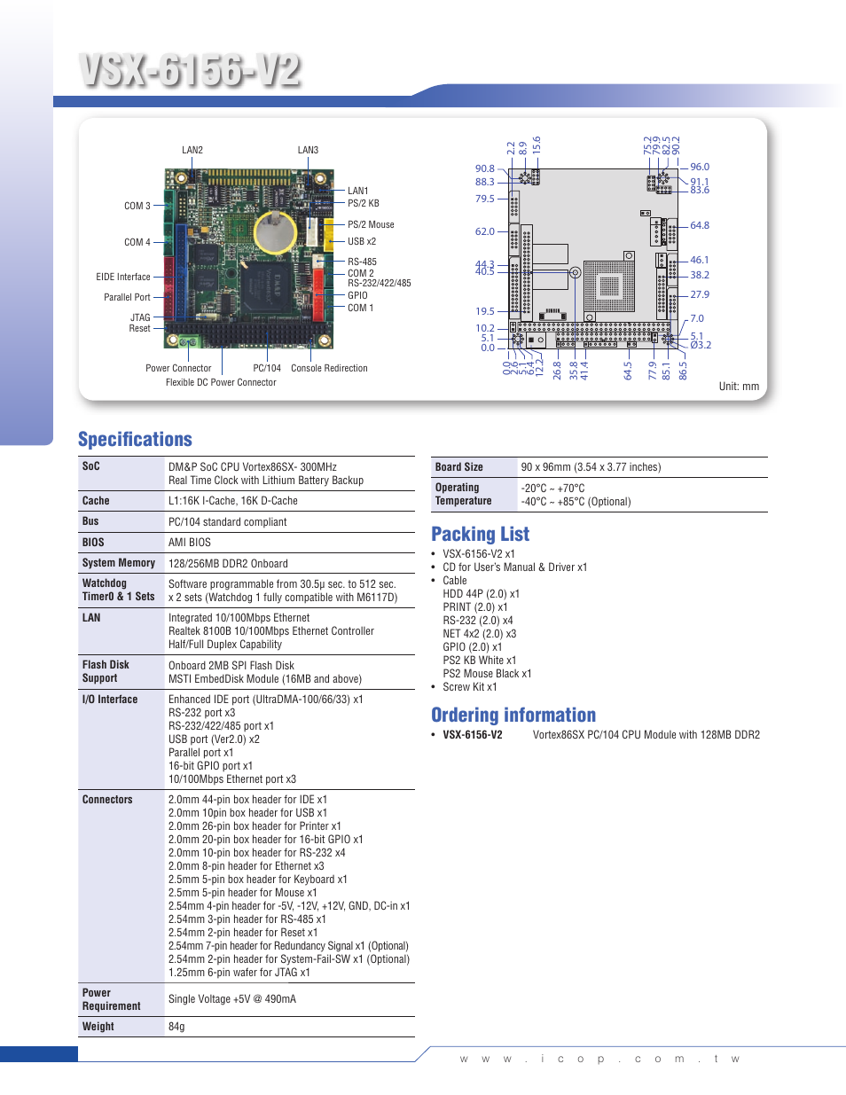Impulse VSX-6156-V2 User Manual | 1 page