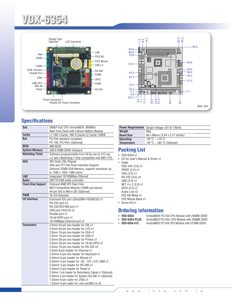 Impulse VDX-6354RD User Manual | 1 page