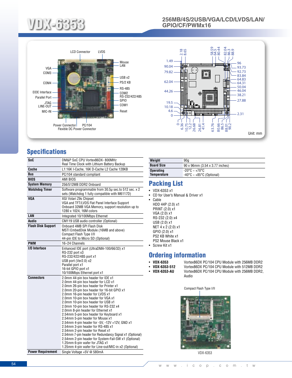Impulse VDX-6353RD User Manual | 1 page