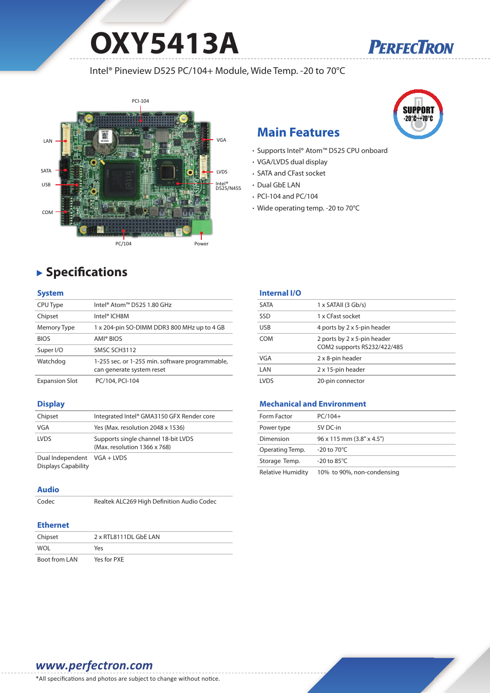 Impulse OXY5413A User Manual | 2 pages