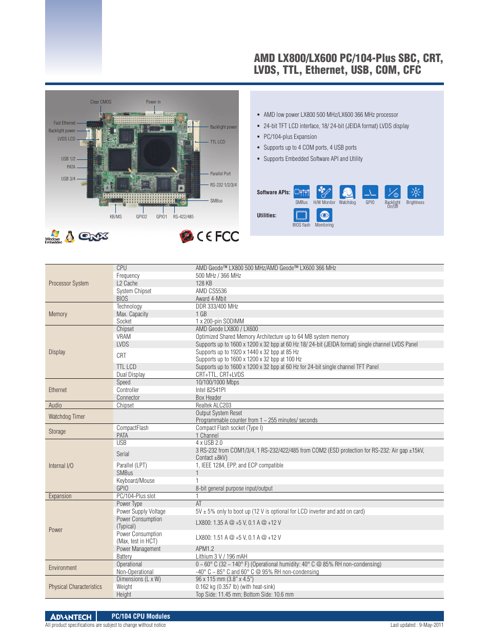 Impulse PCM-3353 User Manual | 3 pages