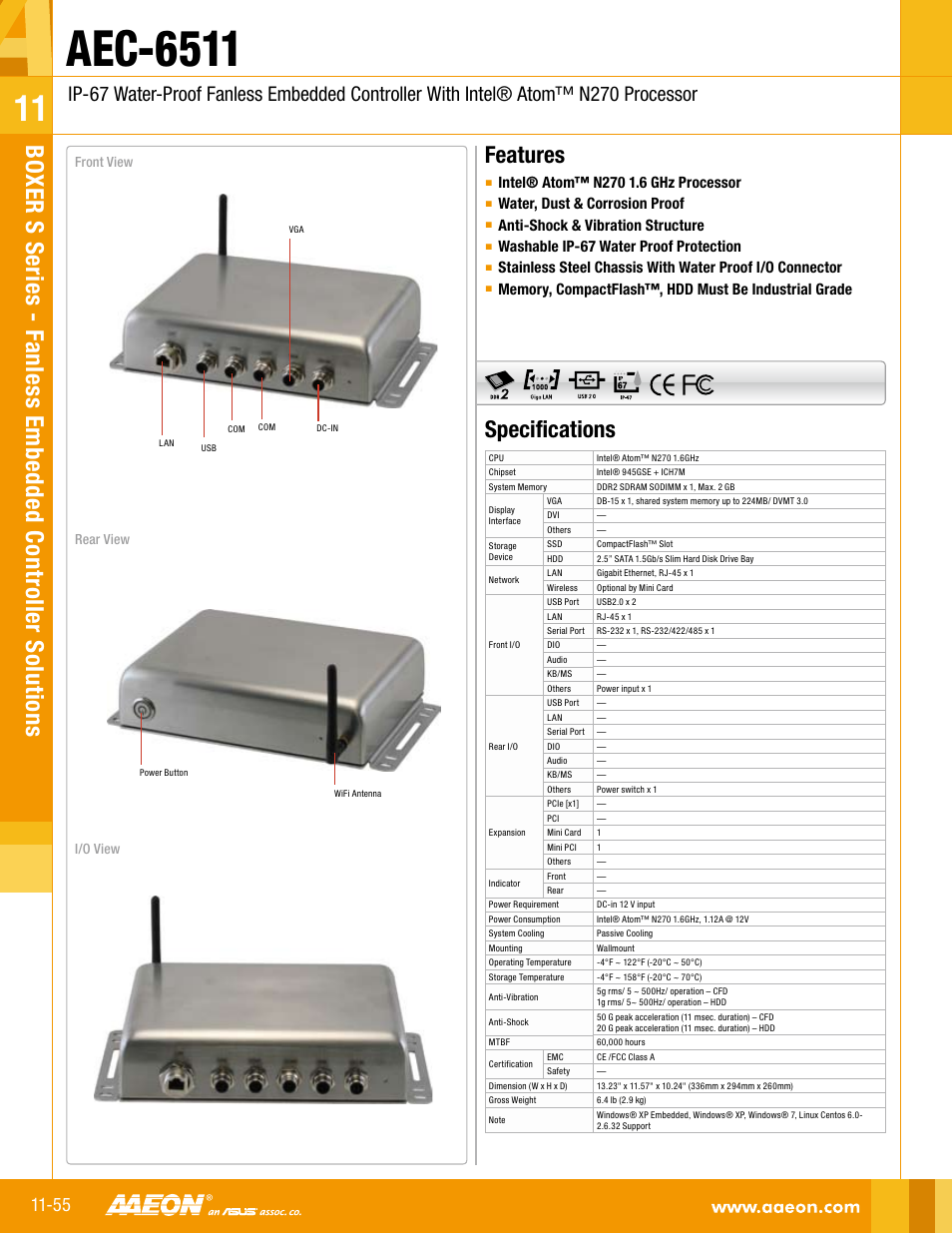 Impulse AEC-6511 User Manual | 2 pages