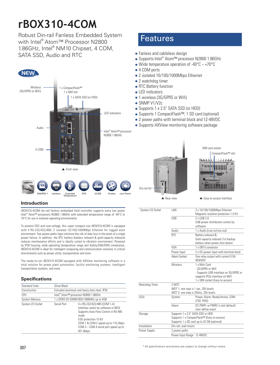 Impulse rBOX310-4COM User Manual | 2 pages