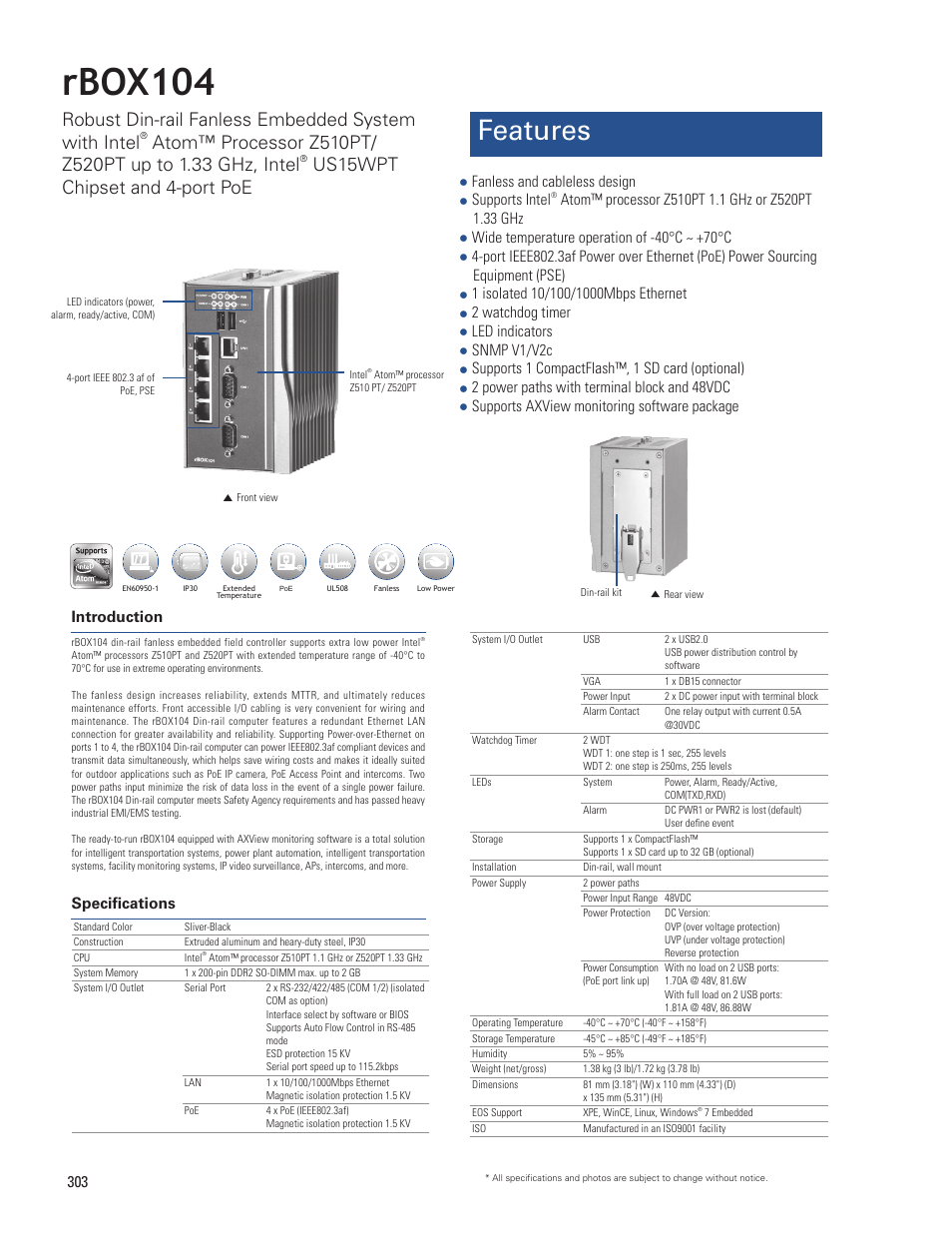 Impulse rBOX104 User Manual | 2 pages