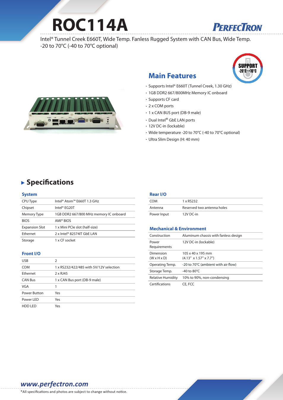 Impulse ROC114A User Manual | 2 pages