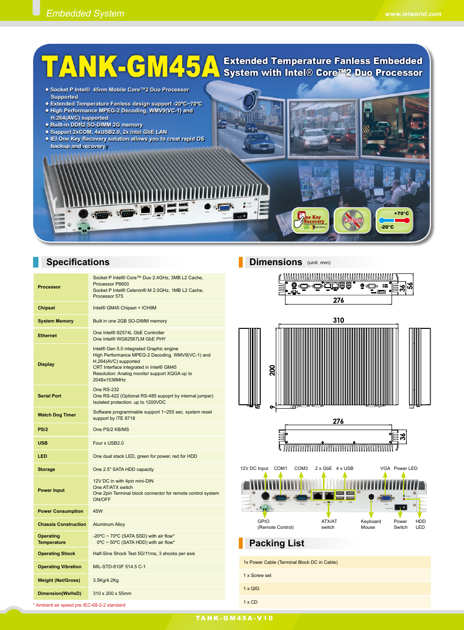 Impulse TANK-GM45A User Manual | 3 pages