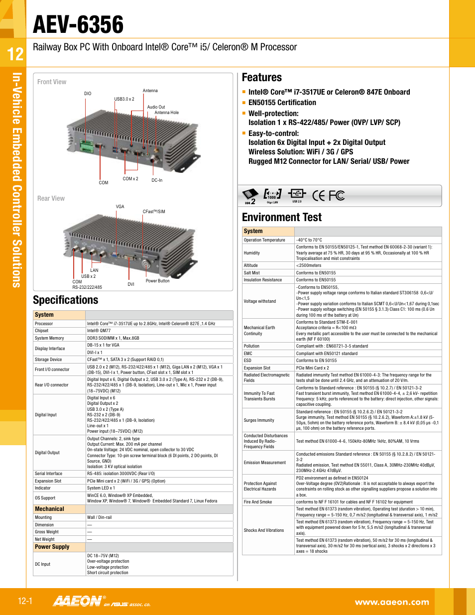 Impulse AEV-6356 User Manual | 2 pages