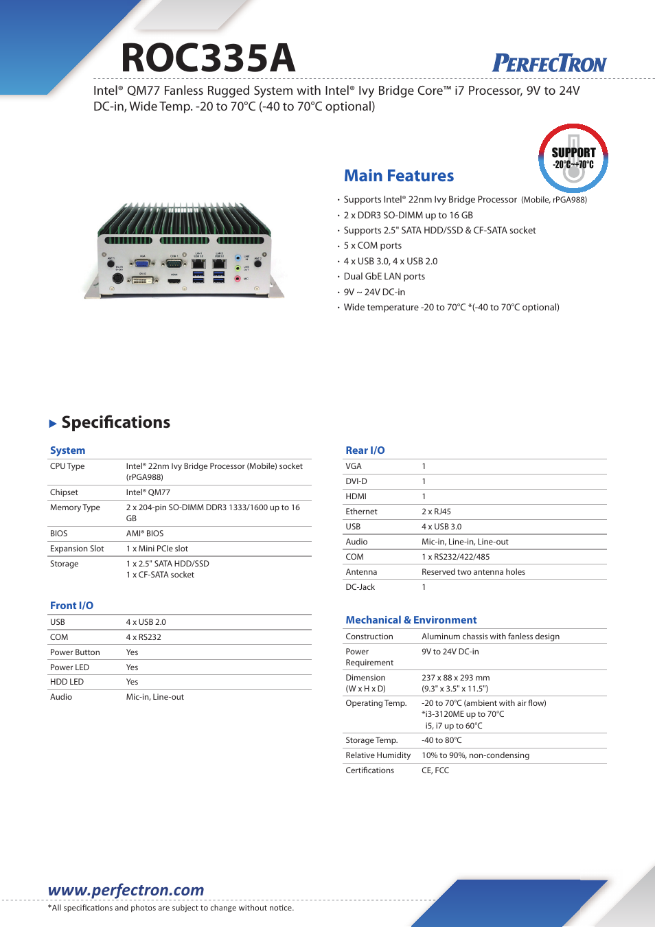 Impulse ROC335A User Manual | 2 pages
