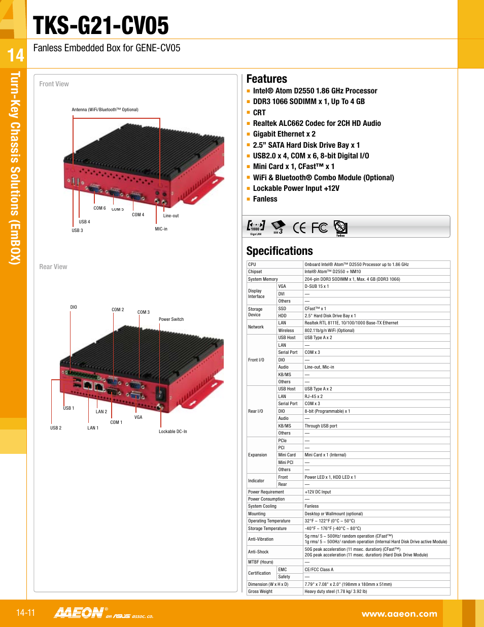 Impulse TKS-G21-CV05 User Manual | 2 pages