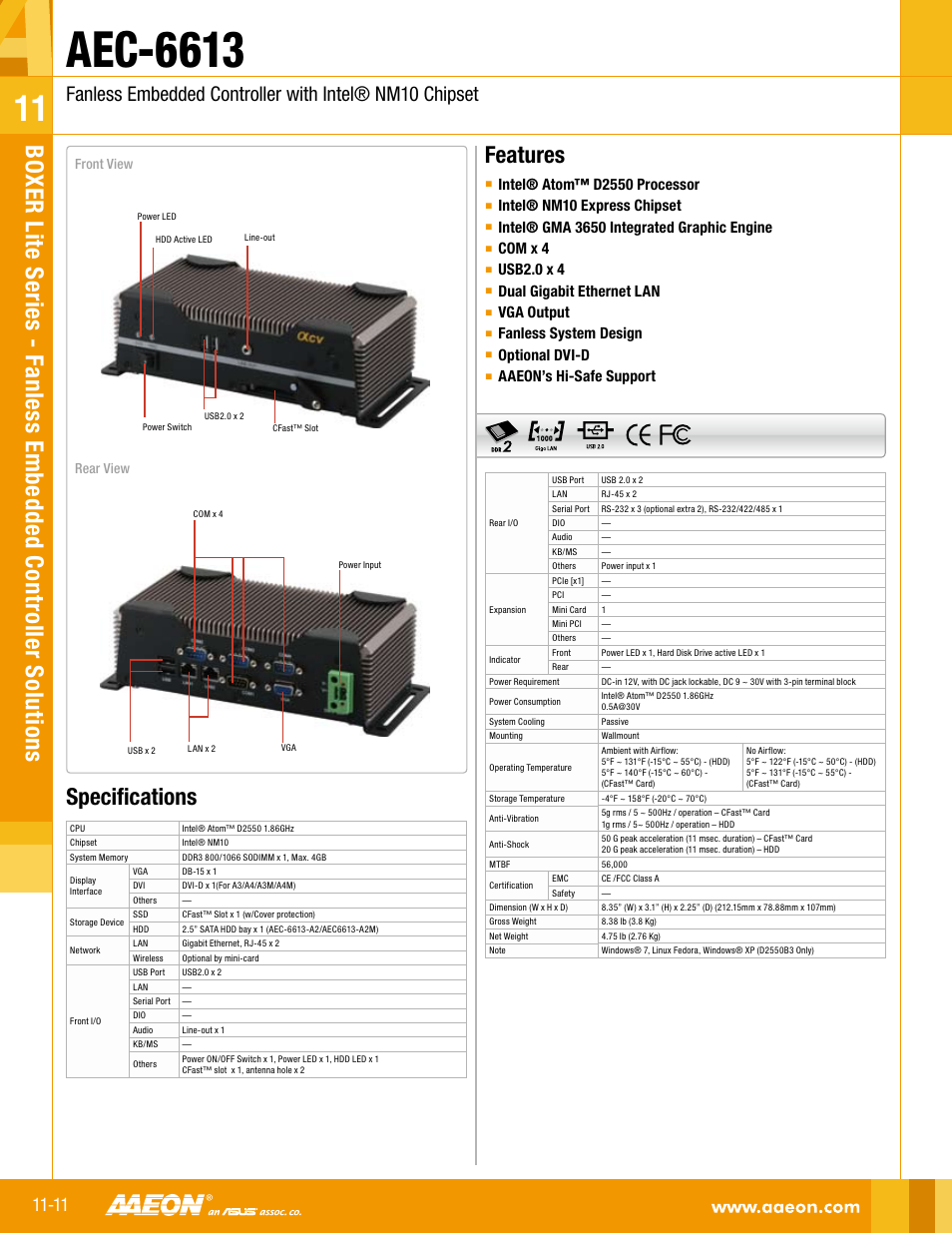 Impulse AEC-6613 User Manual | 2 pages