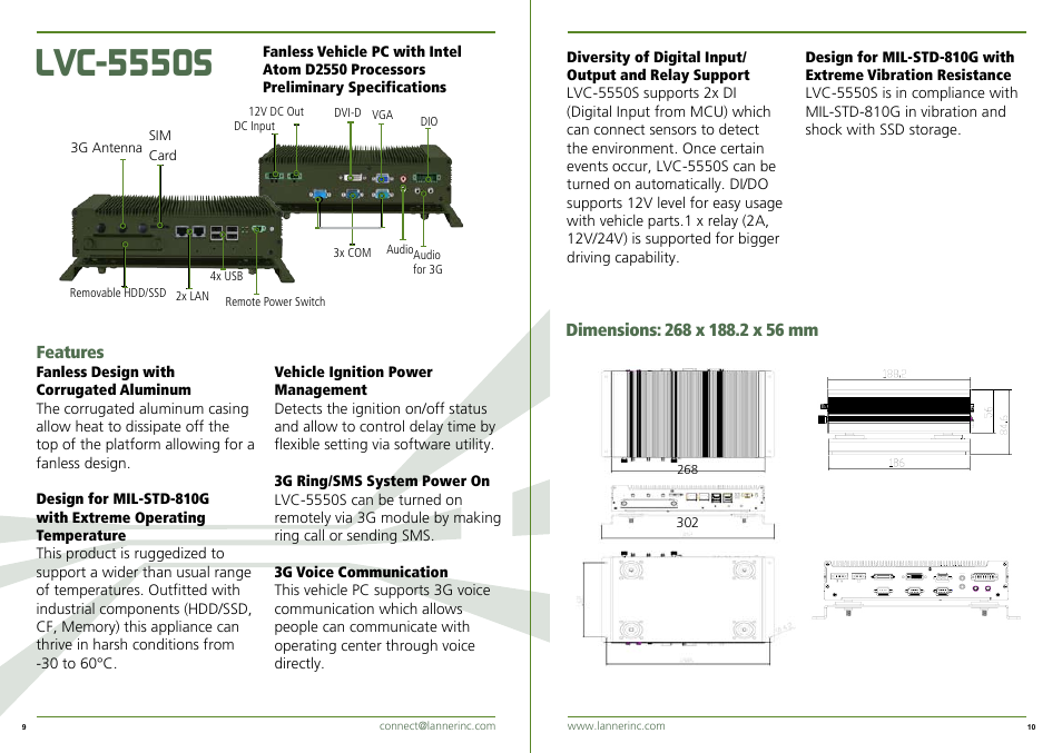 Impulse LVC-5550S User Manual | 2 pages