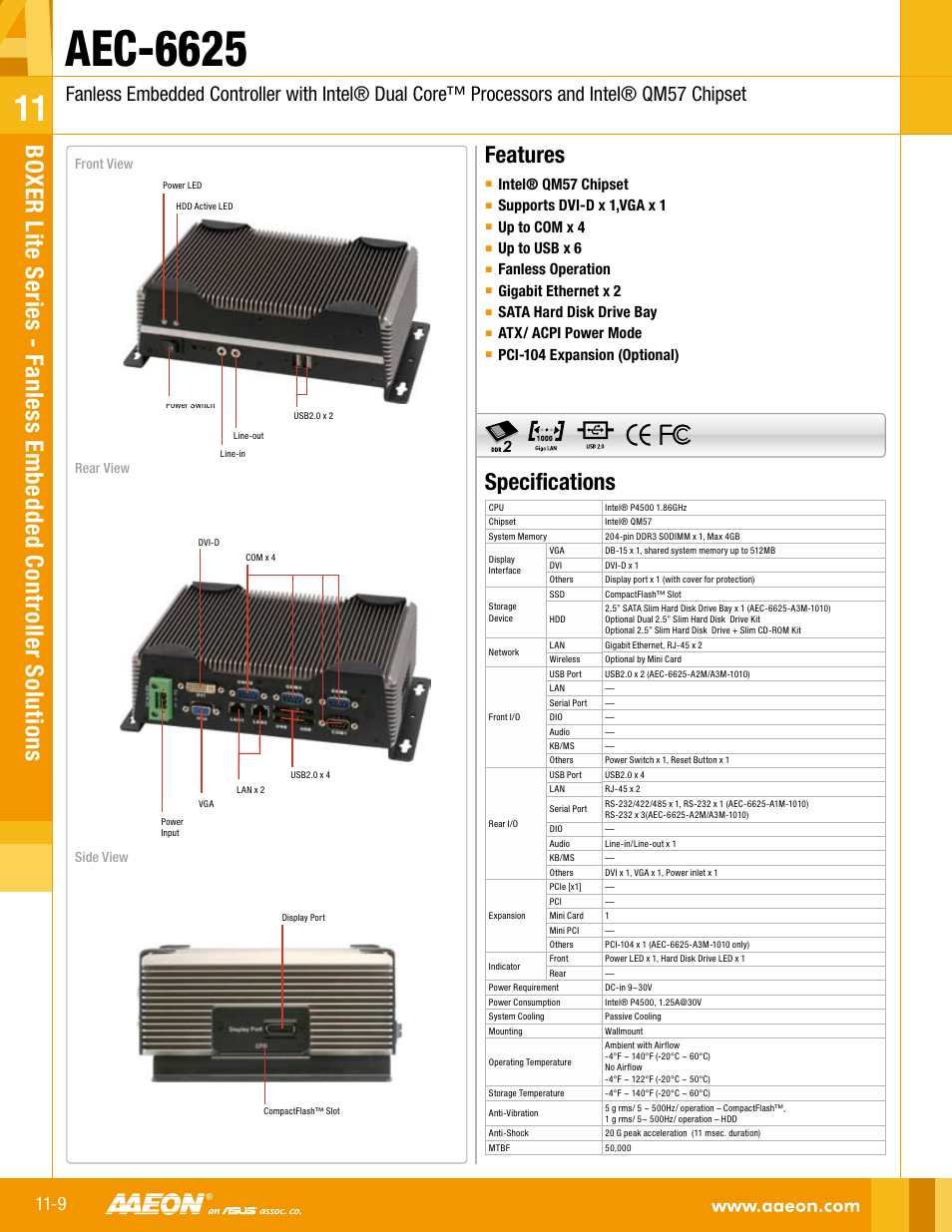 Impulse AEC-6625 User Manual | 2 pages