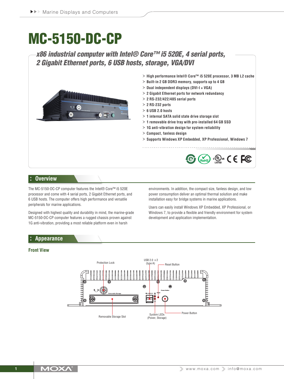 Impulse MC-5150-DC-CP User Manual | 3 pages