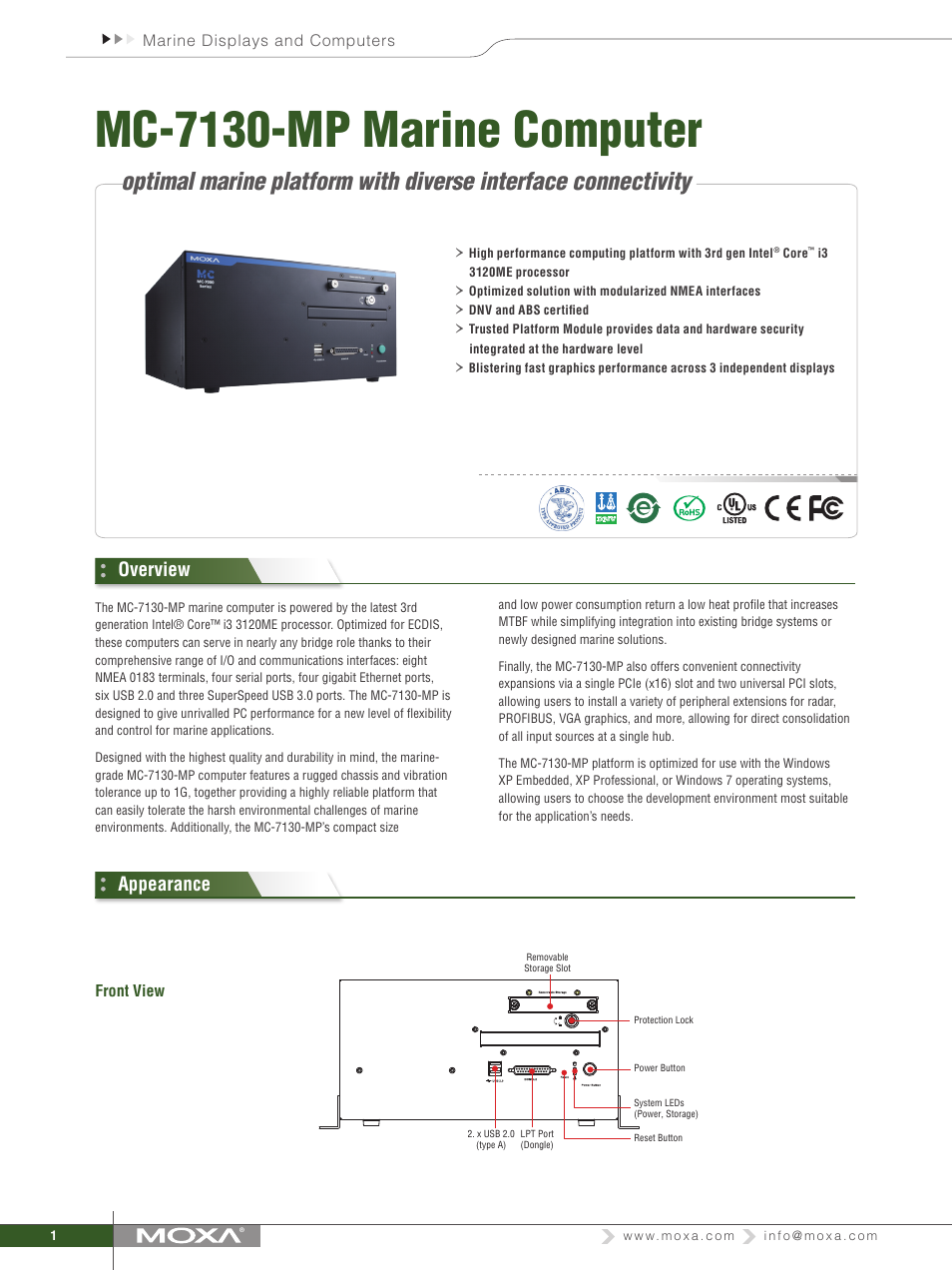 Impulse MC-7130-MP User Manual | 3 pages