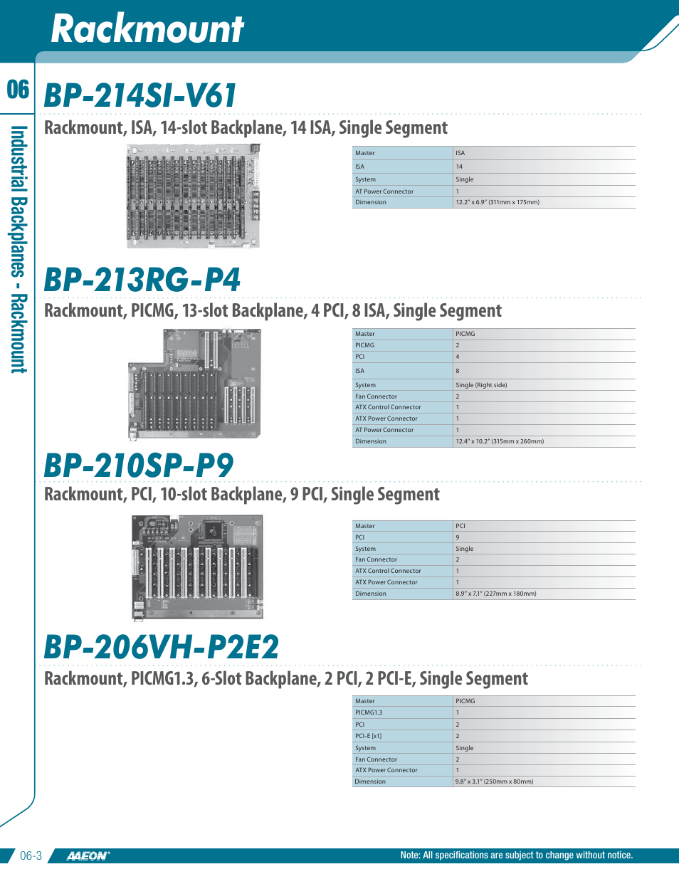 Impulse BP-206VH-P2E2 User Manual | 1 page