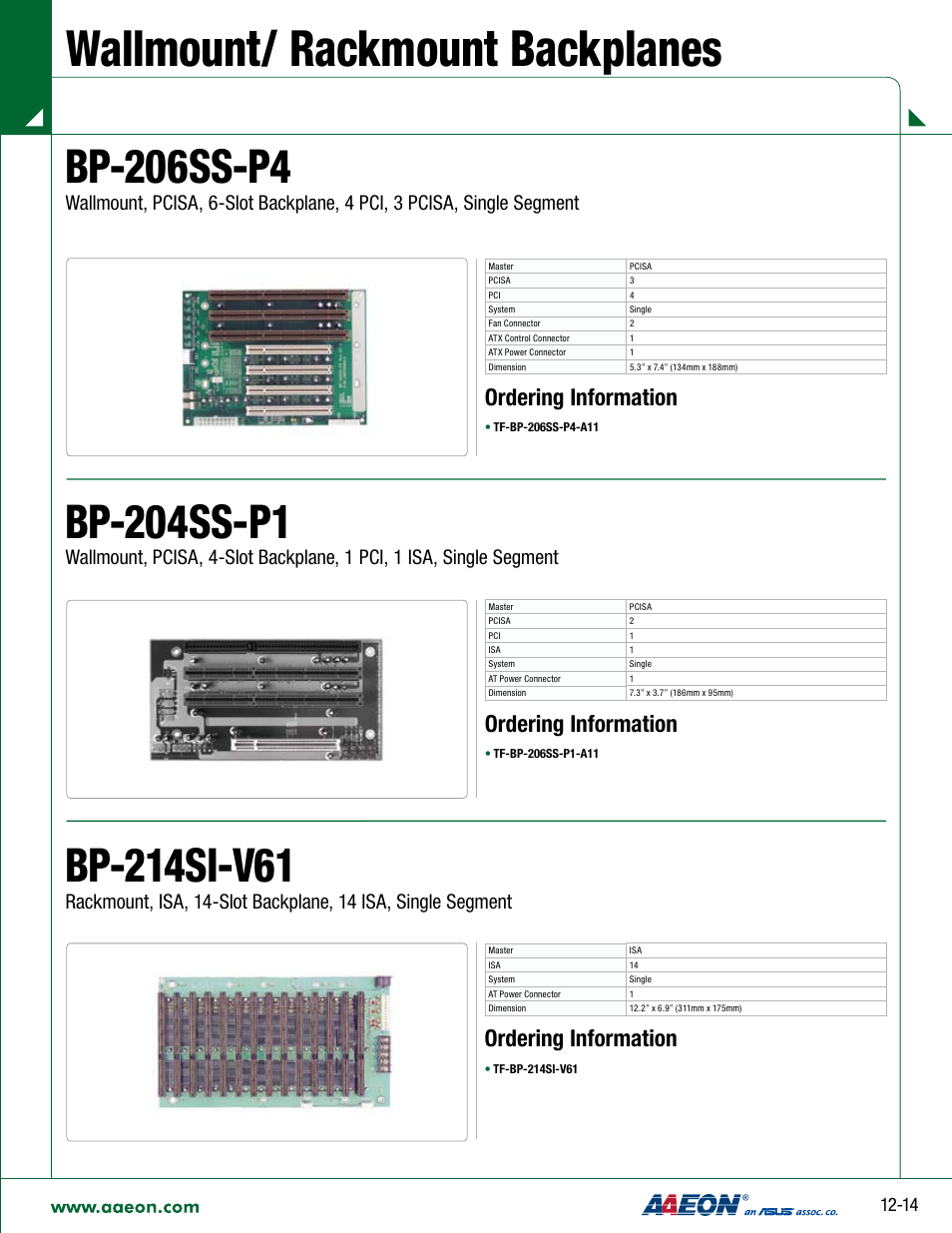 Impulse BP-214SI-V61 User Manual | 1 page
