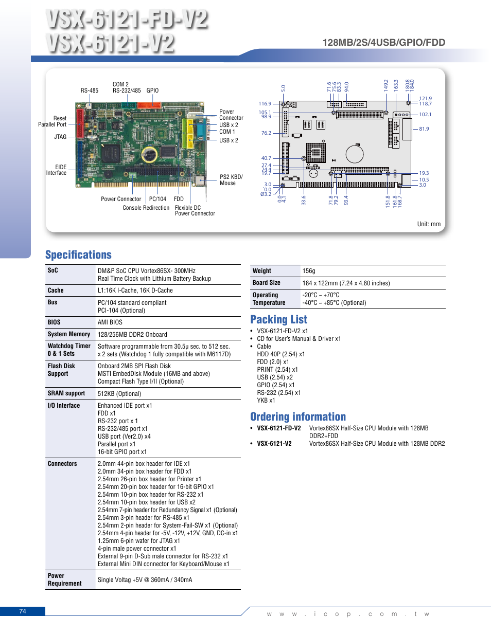 Impulse VSX-6121-FD-V2 User Manual | 1 page