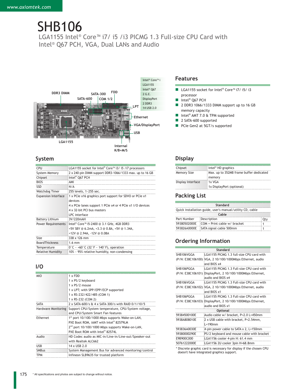 Impulse SHB106 User Manual | 1 page